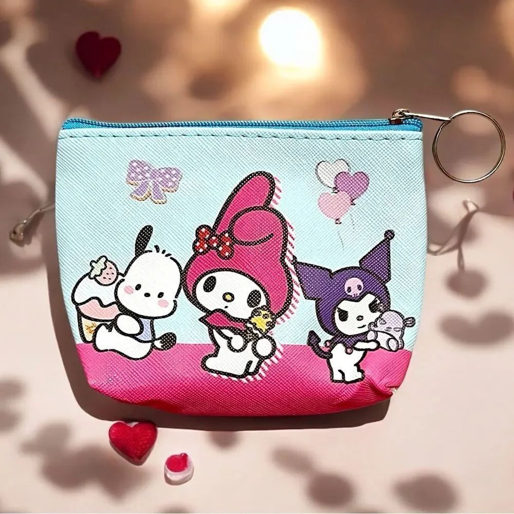 🤯5/$25🤯 Sanrio Kuromi My Melody Pochacco Blue Coin Purse